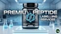 design premium peptide supplement label and packaging