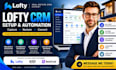 set up lofty crm lofty website design lofty website redesign lofty smart plan