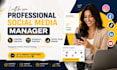 be your professional social media manager content creator schedule posting