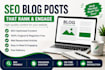 write SEO blog posts that rank on google