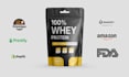 design professional protein and supplement label packaging