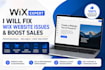 fix wix website bugs store issues boost sales redesign ecommerce store