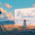 draw anime background style, visual novel bg, 2d art