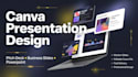 design canva presentation, pitch deck and business slides