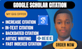 increase backdate google scholar citations write and publish research article