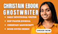 ghoswrite christain ebook do prayer book journal amazon kdp design book cover