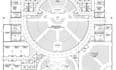 do church floor plan and 3d layout and architectural drawing with 3d modeling
