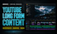 do professtional video editing and 3d motion graphics