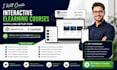 create interactive elearning course with lms setup for learnworld, learndash