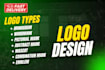design a custom brand logo with modern style