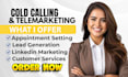 do cold calling linkedin marketing appointment setting telemarketing
