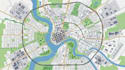 design city map vector, urban planning map, navigation map and location layout