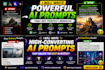 create custom ai prompts for chatgpt, midjourney and ai tools