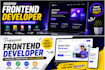 frontend development using react js HTML CSS and javascript