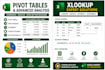 do excel data analysis, pivot tables, xlookup and dashboard