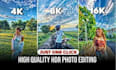do realistic editing, enhance and background replacement for your photo with ai