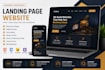 create a modern responsive landing page website