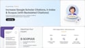 increase google scholar citation with h index and scopus with backdated citation