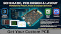 design circuit schematic, pcb design and pcb layout in altium, kicad or easyeda