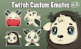 create custom cute twitch emotes and sub badges
