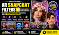 ar snapchat filter 3d mask geofilter vuforia snapchat filter 3d ar avatar filter