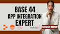 build base44 webapp, base44 database fix and backend integration with base44 app