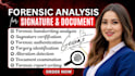 provide professional forensic signature and handwriting analysis
