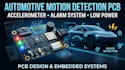 design automotive motion detection pcb with accelerometer and alarm system
