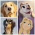draw a cute disney style pet portrait