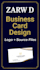 create modern business card design with logo