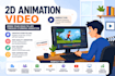 create 2d animated explainer video or sale video