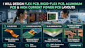 design flex picb, rigid and flex pcb, aluminum and high current power pcb layout