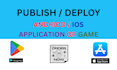 setup mobile game, upload games, apps, on googleplay console, app store, steam