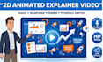 create 2d animated explainer video 2d cartoon music animation animated explainer