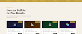 create a modern coaching website landing page