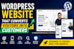 design a wordpress website that converts visitors into customers