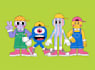 design cute cartoon characters