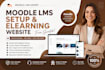 do moodle lms setup from scratch, moodle elearning website, moodle customization