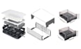 design model waterproof metal sheet 3d industrial panel enclosure custom pcb box