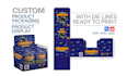 do custom box packaging dieline cut lines and design