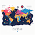 design a modern flat vector map illustration for location or event