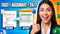 do urgent data entry, excel cleanup and PDF to word