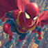 illustrate a superhero pop art