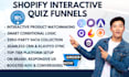 setup shopify interactive quiz funnels via octaneai revenuehunt prehook typeform