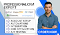 setup vtiger crm espocrm odoo crm automation ontraport quickbooks integration