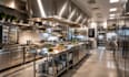 design restaurant commercial kitchen cafe facade 3d render