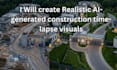 create cinematic ai construction time lapse  architecture vid