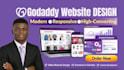 build godaddy website design, redesign godaddy website seo godaddy expert