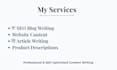 write website content and blog articles