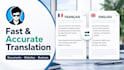 write and translate professional content french english